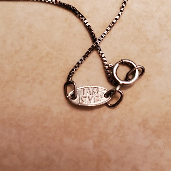 I Am Loved Necklace letter "K" - Picture 2 of 3